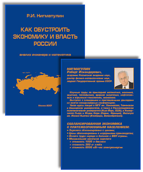 Книга «Как обустроить экономику и власть России: анализ инженера и математика» 